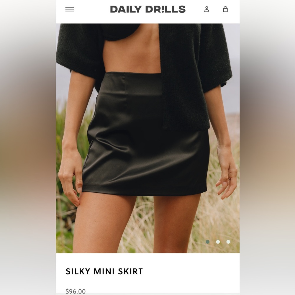 Daily Drills Silly Satin Skirt